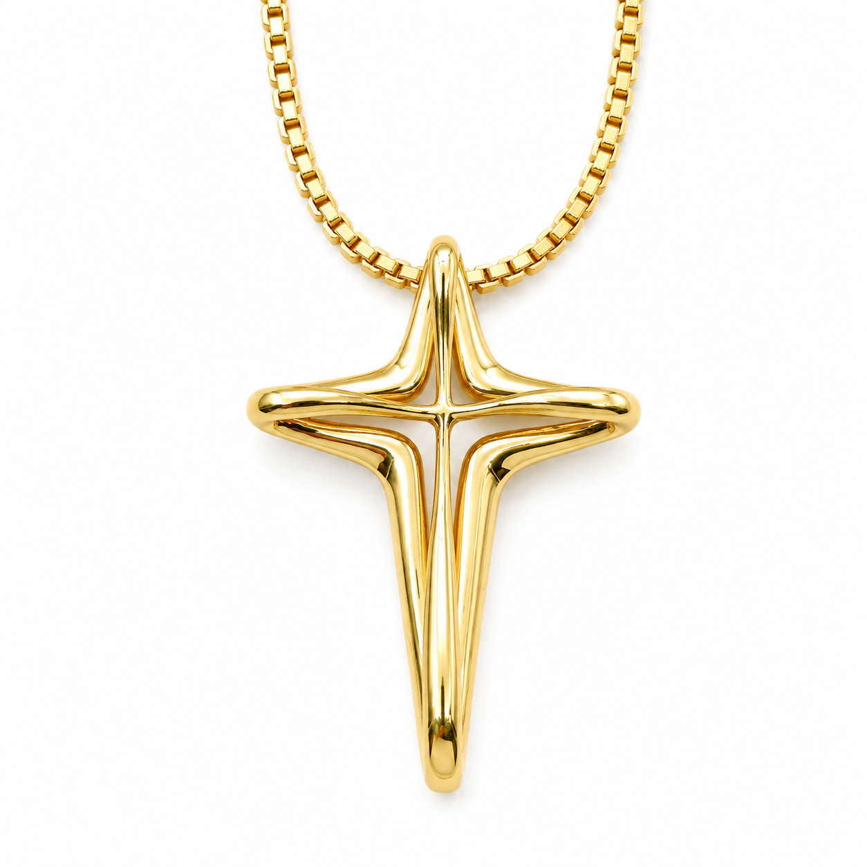 Collana con ciondolo - 18 carati Oro giallo - Handmade - Made in Italy