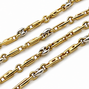 Collana - 18 carati Oro giallo, Oro bianco - Made in Italy - Handmade