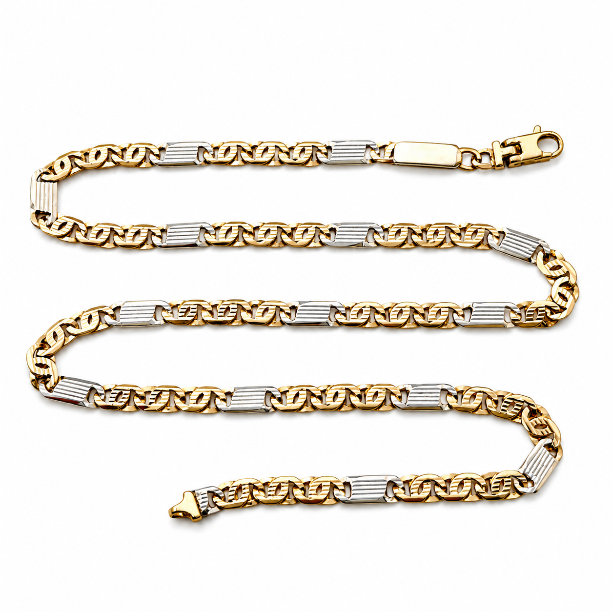 Collana - 18 carati Oro giallo, Oro bianco - Made In Italy - Hand Made
