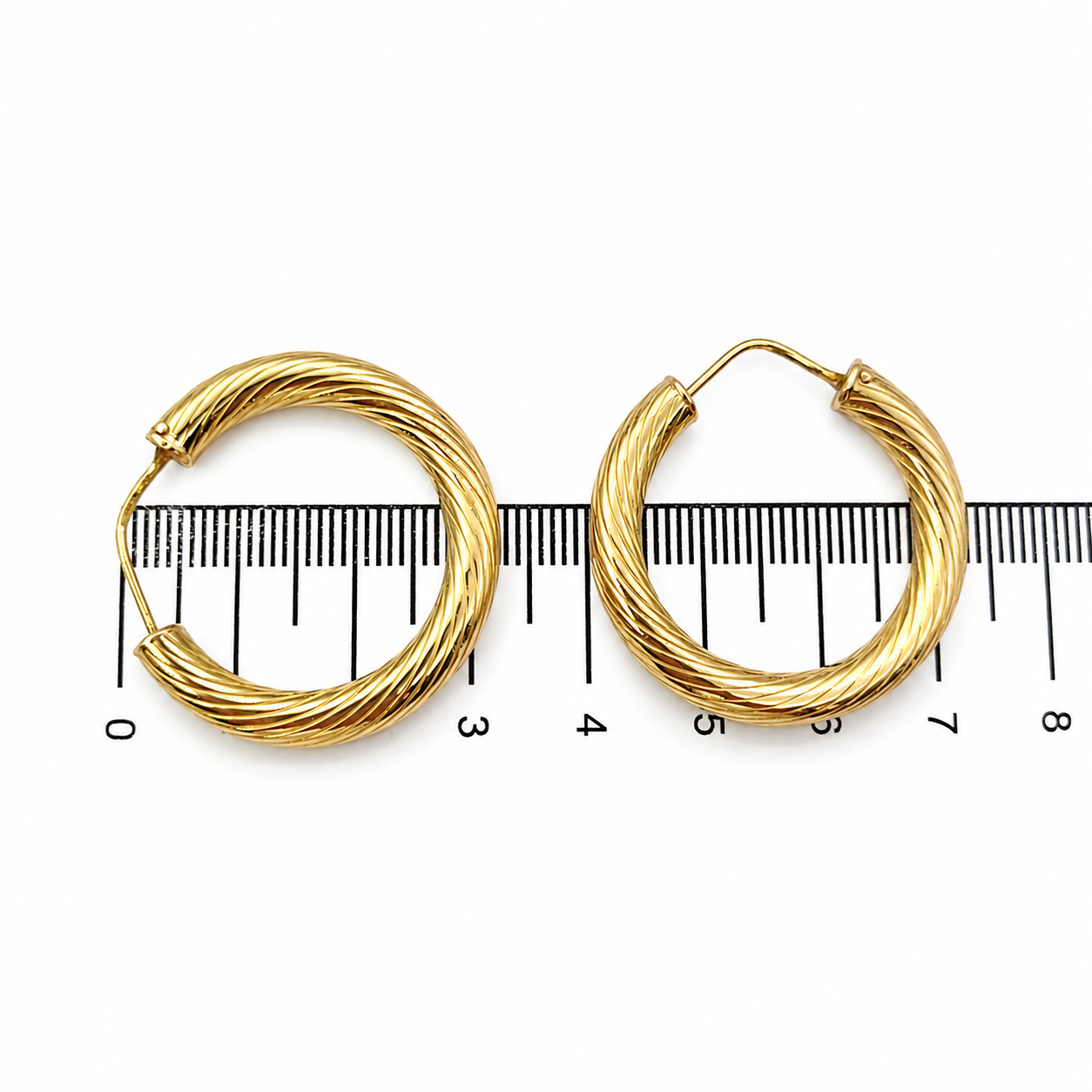Orecchini - 18 carati Oro giallo - Made in Italy - Handmade