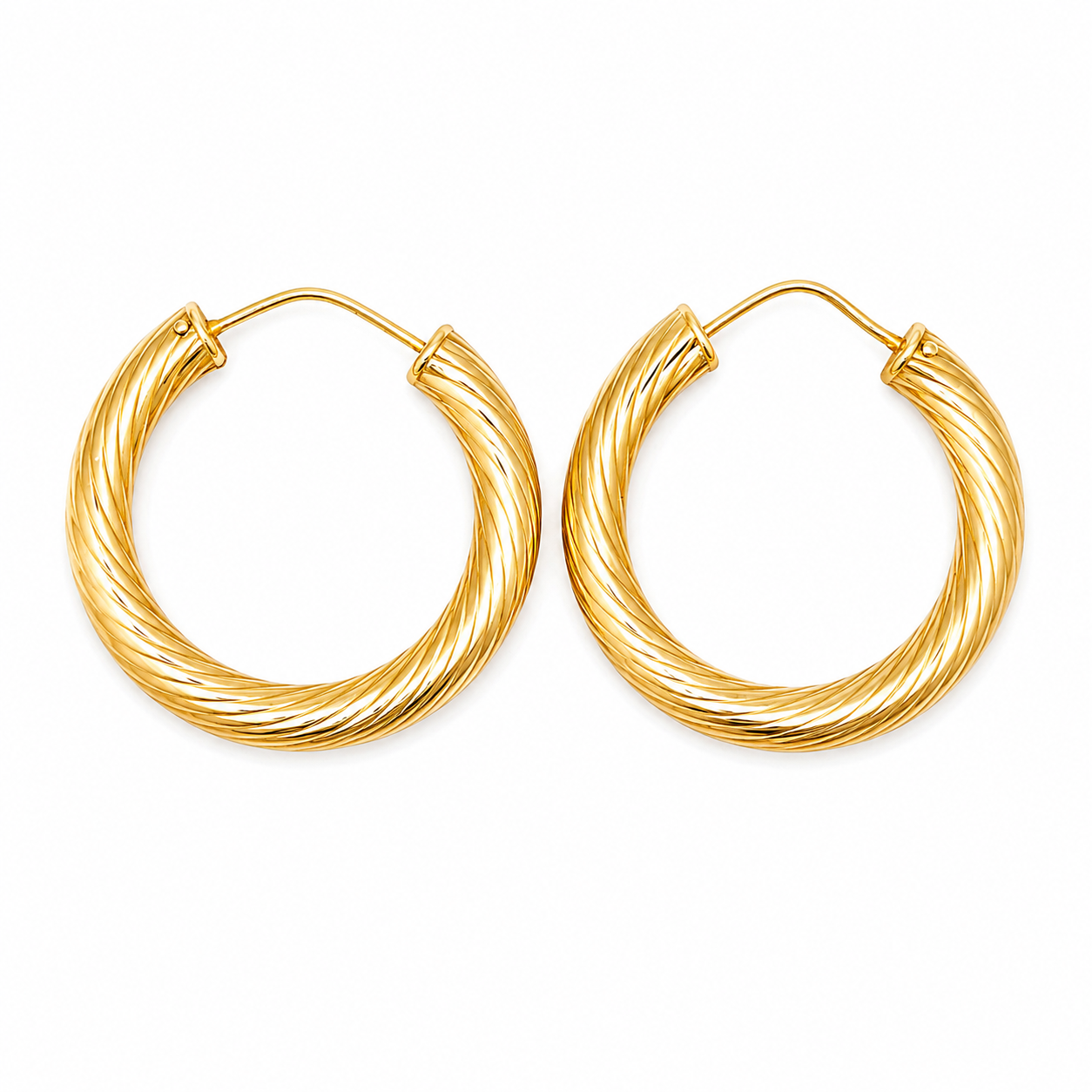 Orecchini - 18 carati Oro giallo - Made in Italy - Handmade