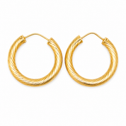 Orecchini - 18 carati Oro giallo - Made in Italy - Handmade