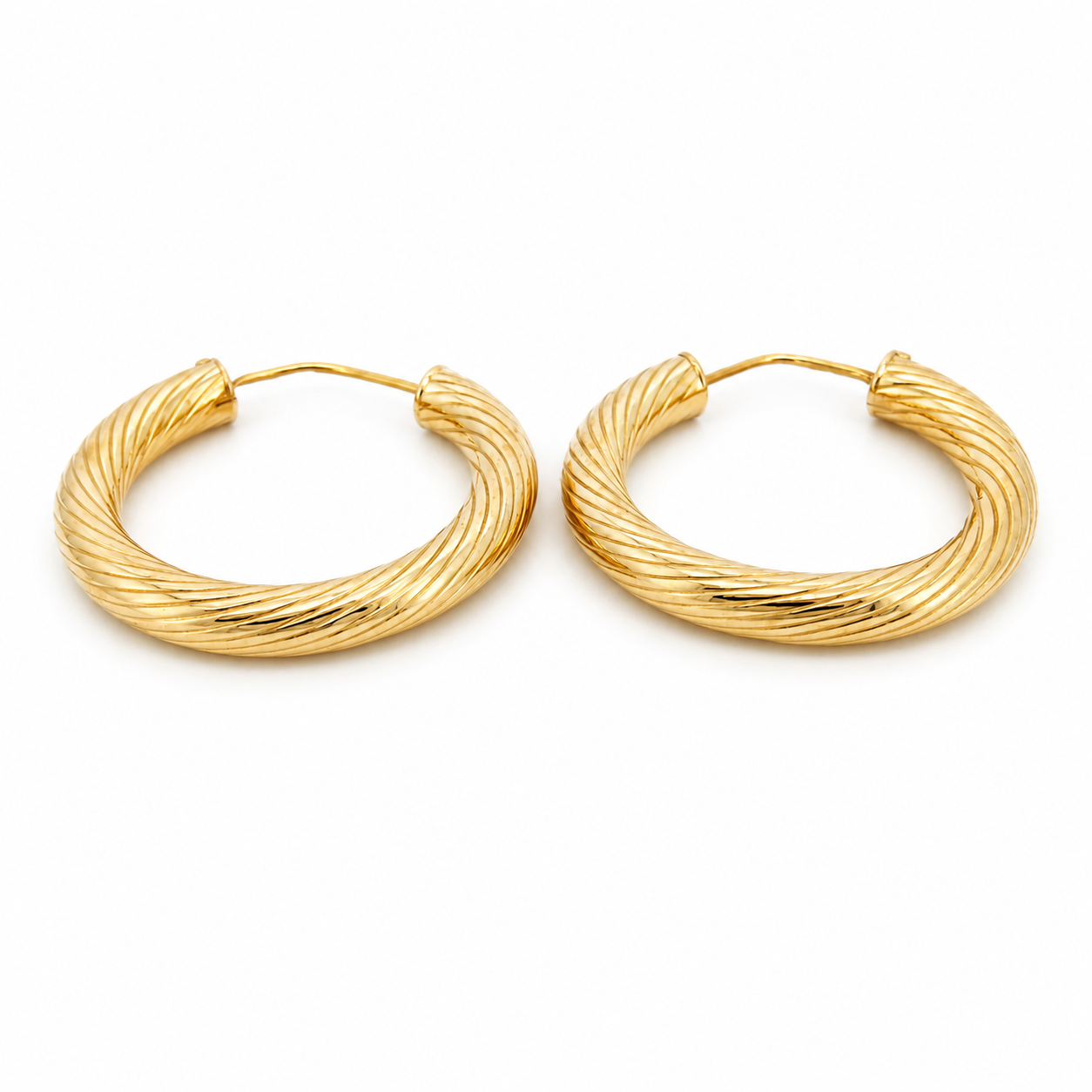 Orecchini - 18 carati Oro giallo - Made in Italy - Handmade