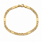Bracciale - 18 carati Oro giallo - Made in Italy - Handmade