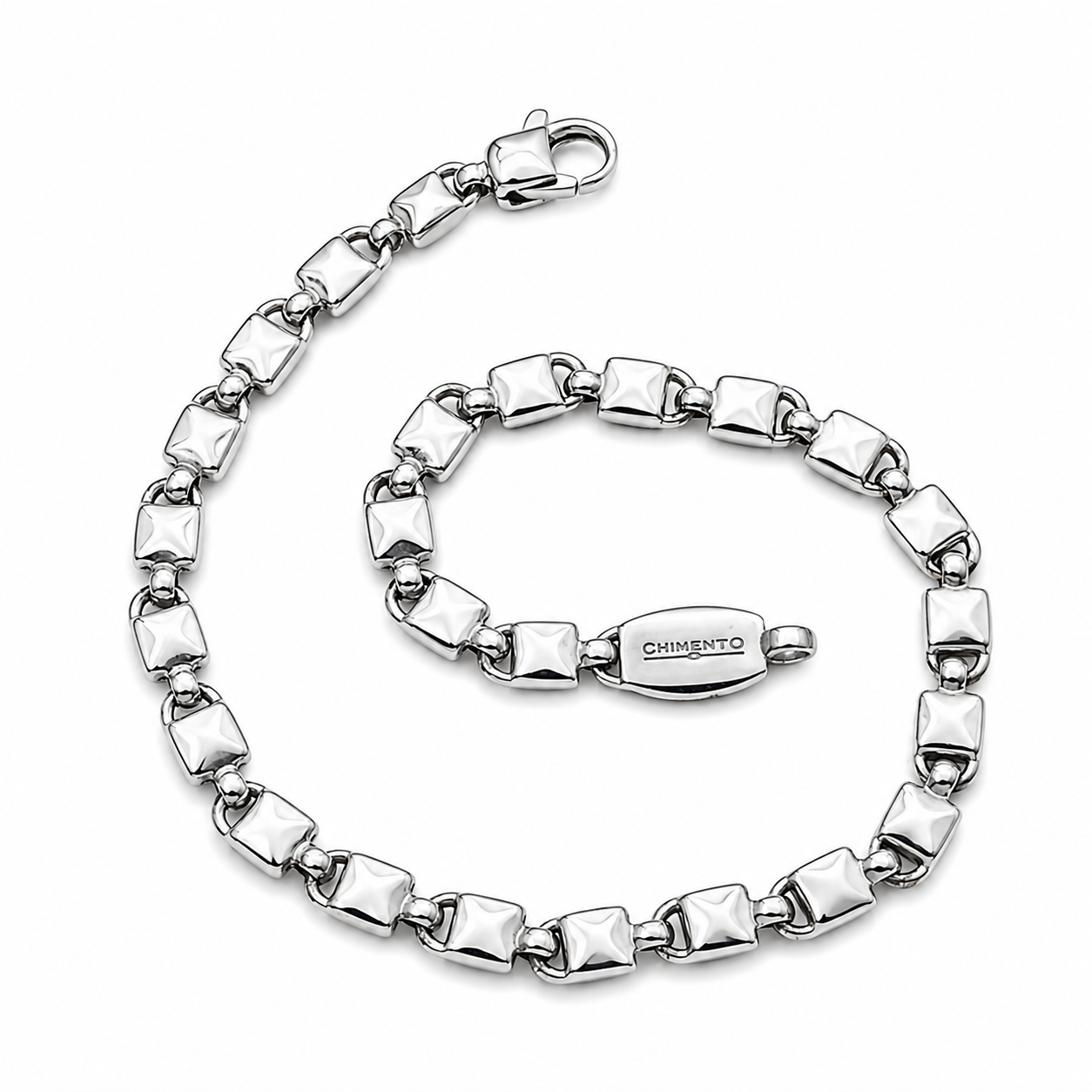Bracciale - 18 carati Oro bianco - Made in Italy - Handmade