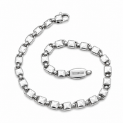 Bracciale - 18 carati Oro bianco - Made in Italy - Handmade