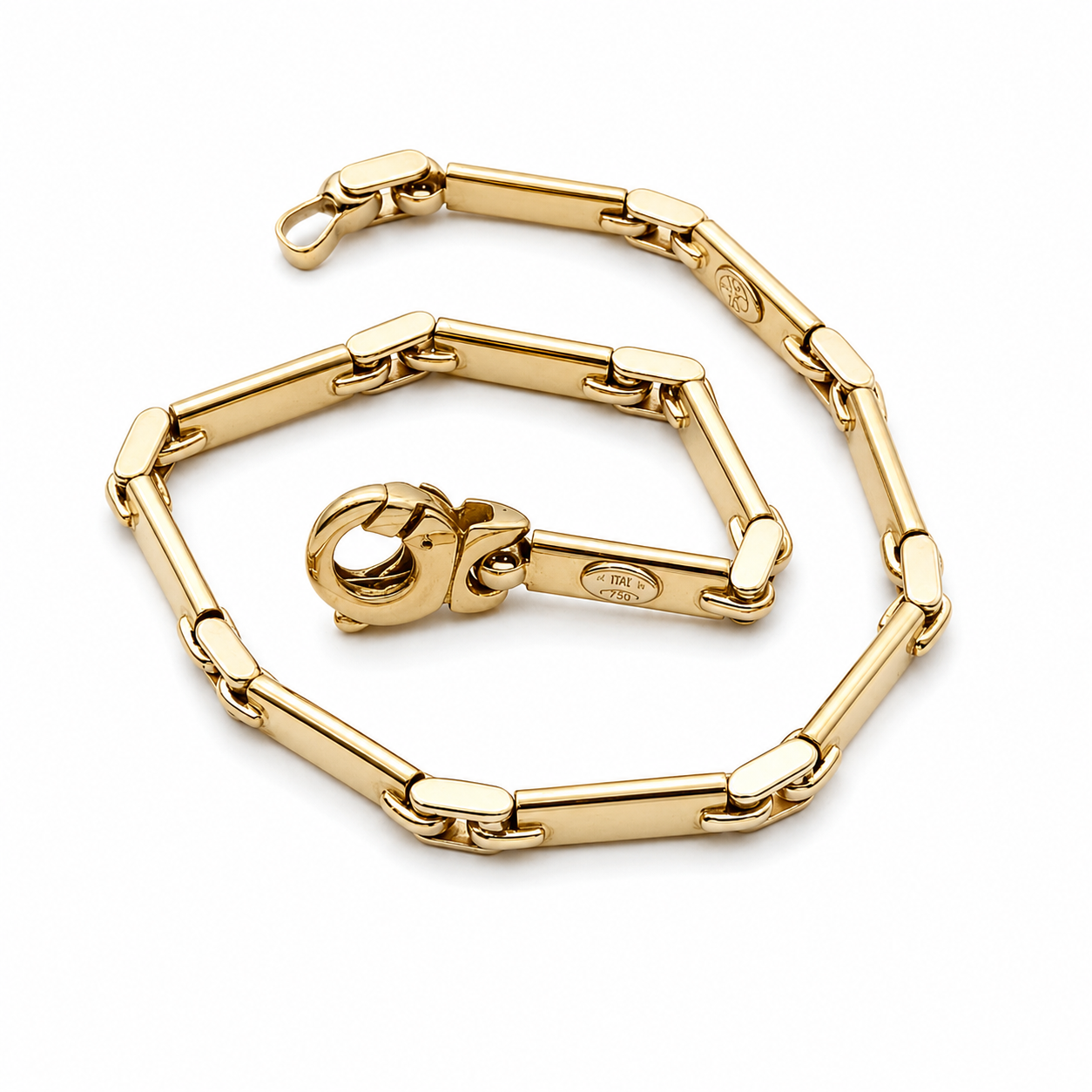 Bracciale - 18 carati Oro giallo, Oro bianco - Made in Italy - Handmade