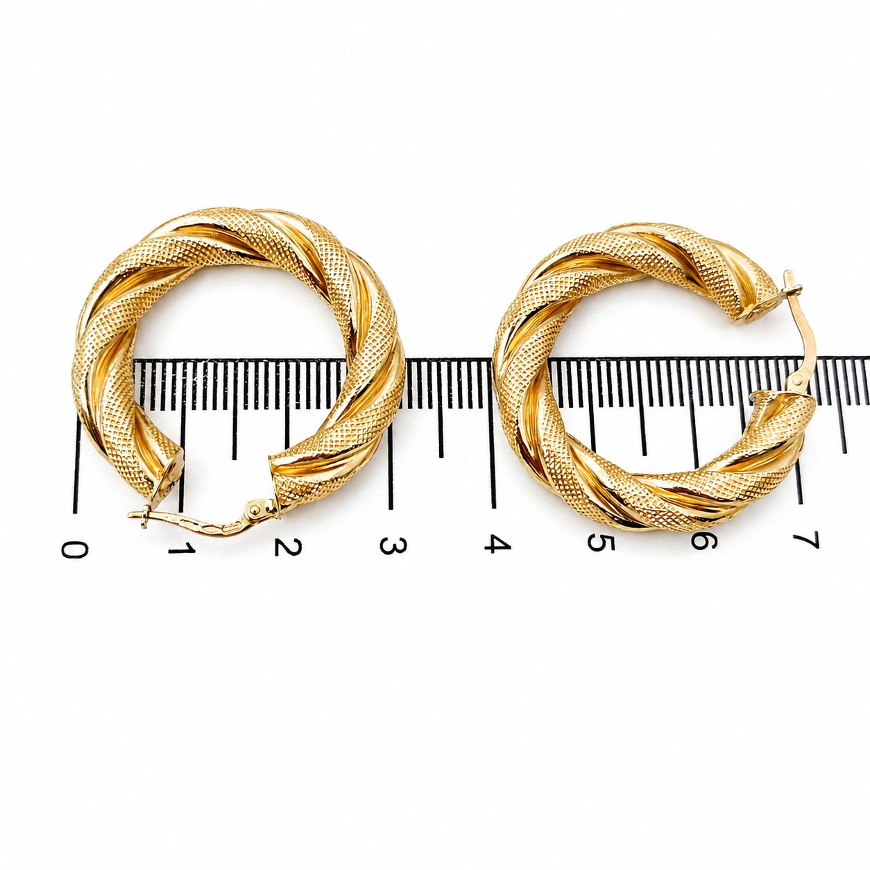 Orecchini - 18 carati Oro giallo - Made in Italy - Handmade