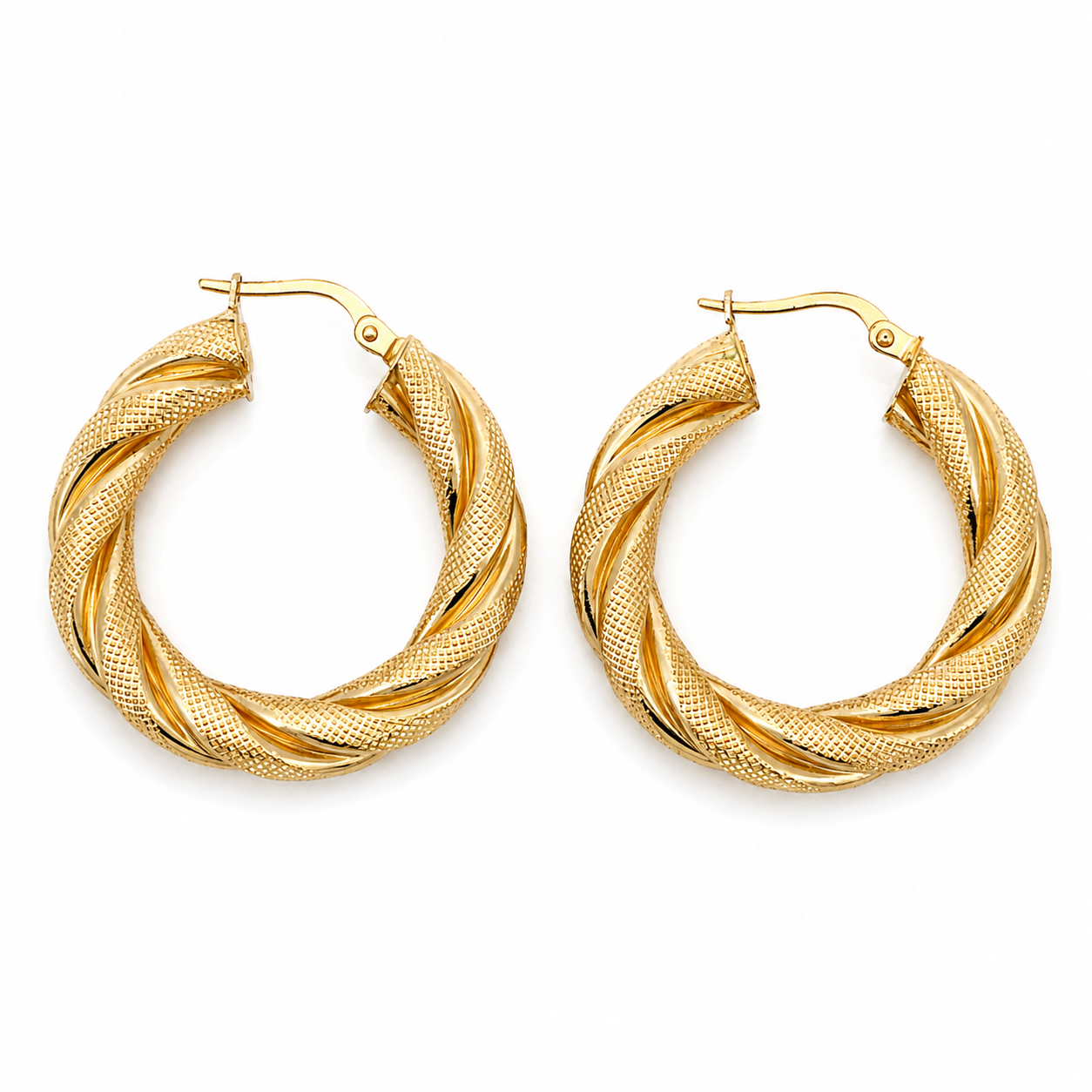 Orecchini - 18 carati Oro giallo - Made in Italy - Handmade