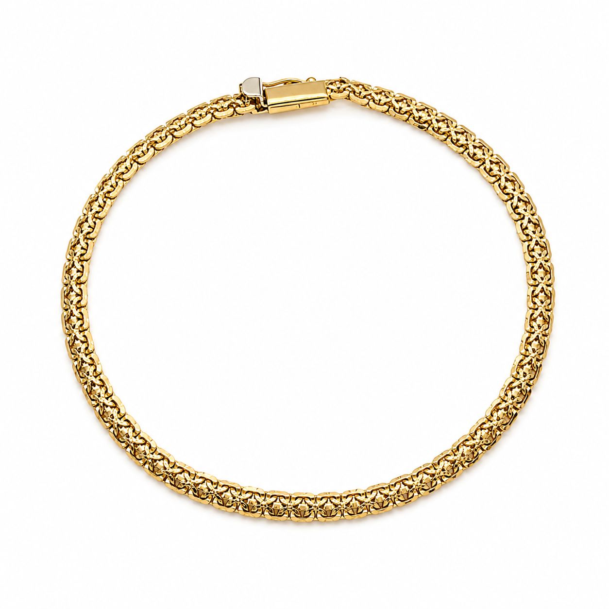 Bracciale - 18 carati Oro giallo, Oro bianco - Made in Italy - Handmade