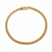 Bracciale - 18 carati Oro giallo, Oro bianco - Made in Italy - Handmade