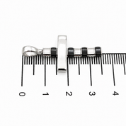 Ciondolo - 18 carati Oro bianco Onice - Made in Italy - HandMade