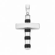 Ciondolo - 18 carati Oro bianco Onice - Made in Italy - HandMade