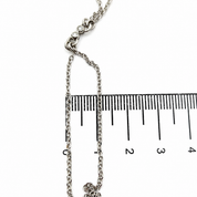 Bracciale - 18 carati Oro bianco - 0.02ct. tw. Diamante (Naturale) - Made in Italy - Handmade