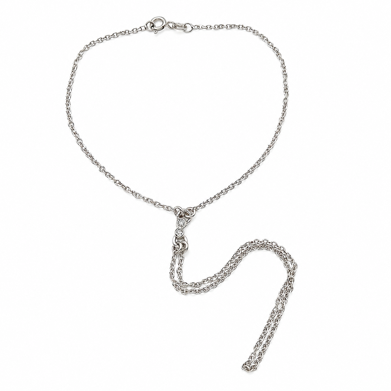 Bracciale - 18 carati Oro bianco - 0.02ct. tw. Diamante (Naturale) - Made in Italy - Handmade