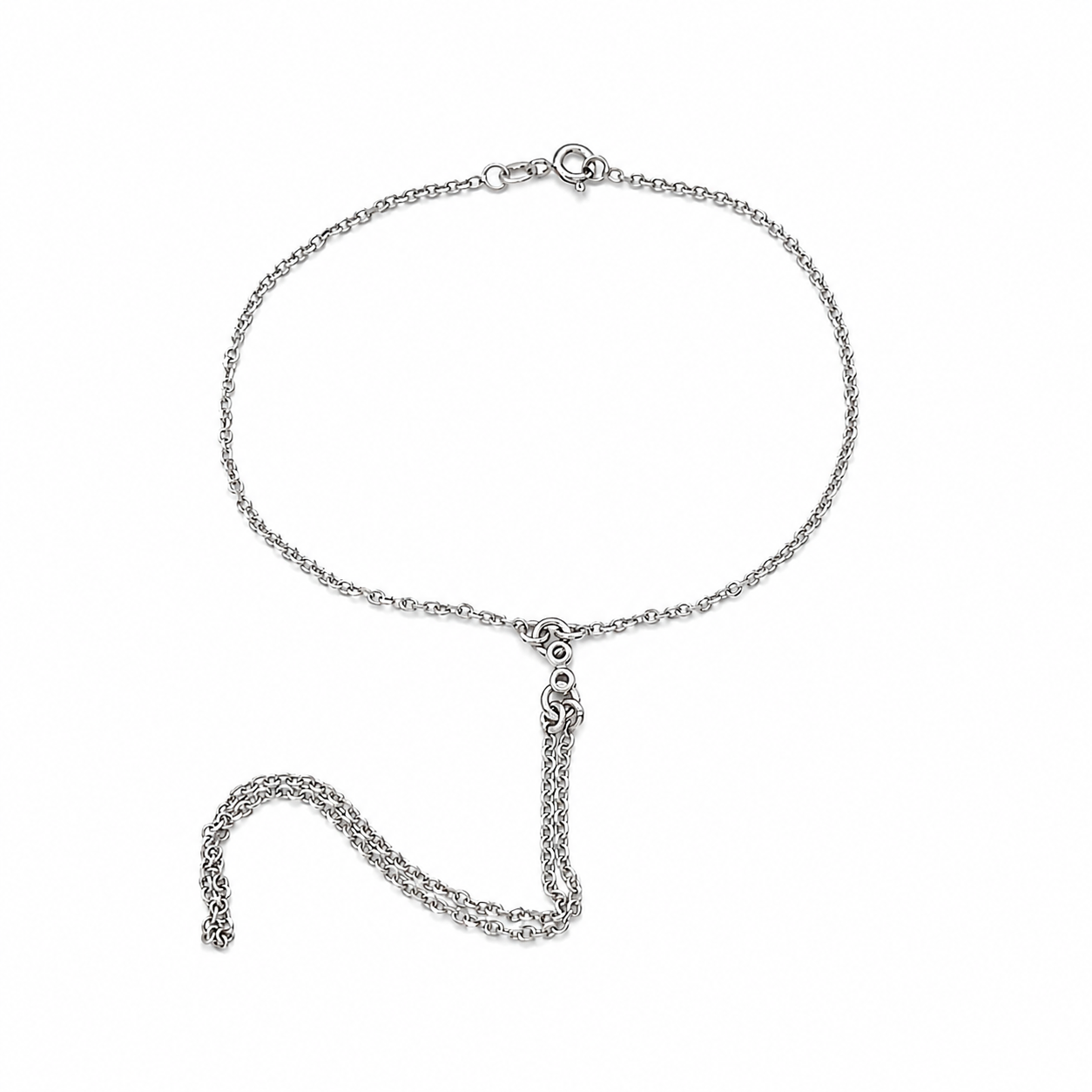 Bracciale - 18 carati Oro bianco - 0.02ct. tw. Diamante (Naturale) - Made in Italy - Handmade