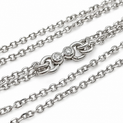 Bracciale - 18 carati Oro bianco - 0.02ct. tw. Diamante (Naturale) - Made in Italy - Handmade