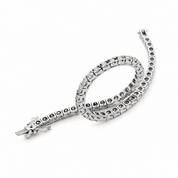 Bracciale - 18 carati Oro bianco - 2.52ct. tw. Diamante (Naturale) - Made in Italy - Handmade