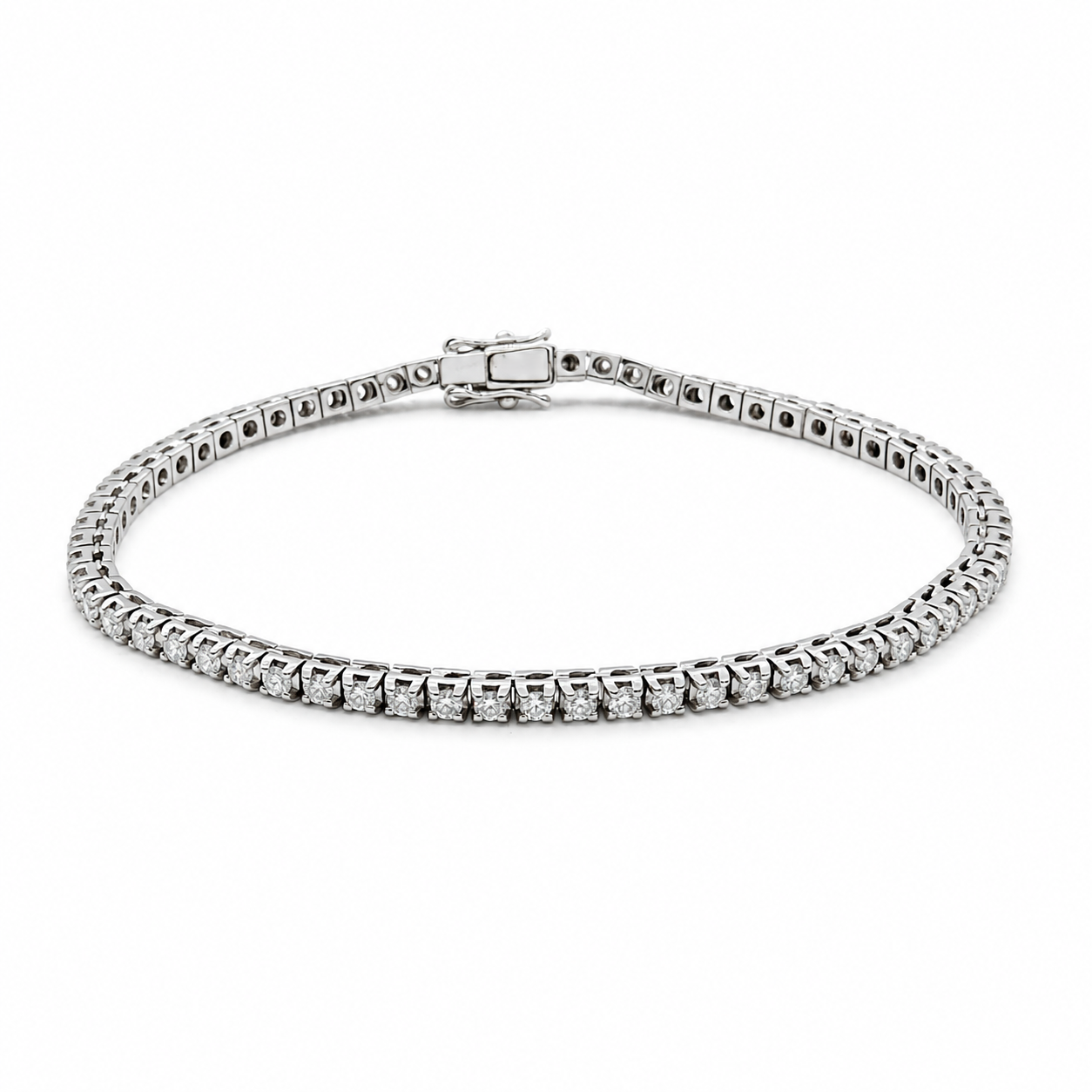 Bracciale - 18 carati Oro bianco - 2.64ct. tw. Diamante (Naturale) - Made in Italy - Handmade