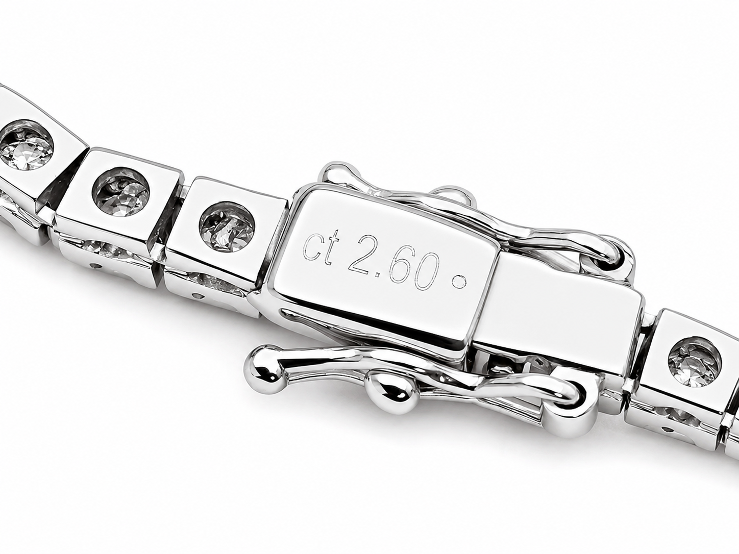 Bracciale - 18 carati Oro bianco - 2.64ct. tw. Diamante (Naturale) - Made in Italy - Handmade