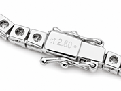Bracciale - 18 carati Oro bianco - 2.64ct. tw. Diamante (Naturale) - Made in Italy - Handmade