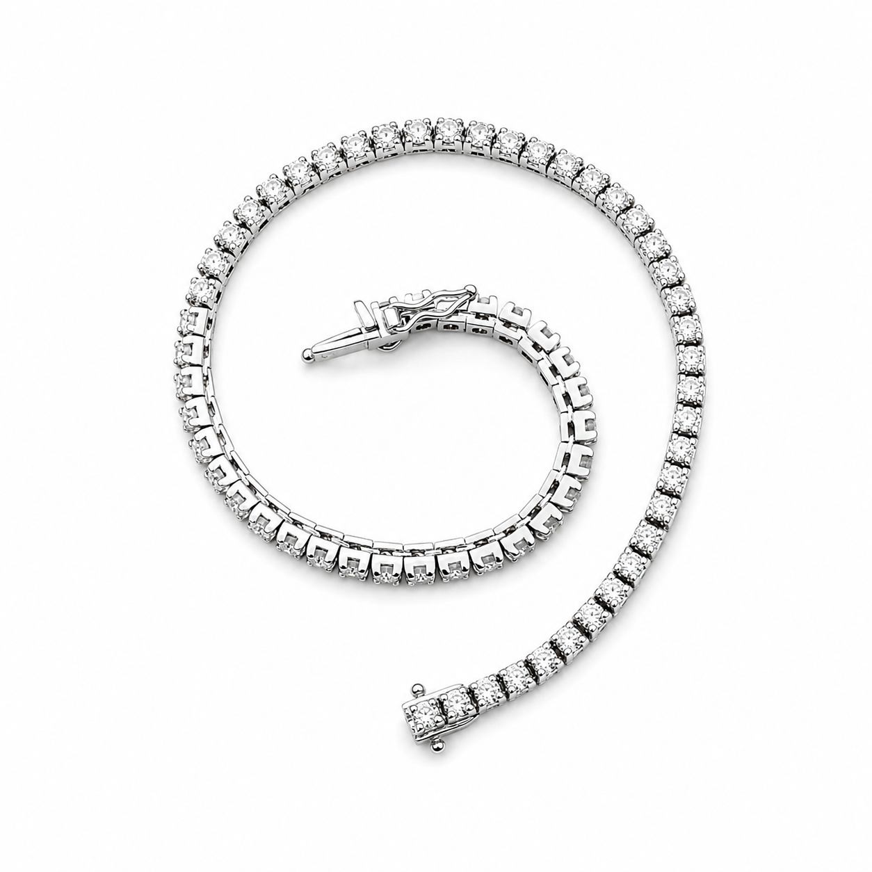 Bracciale - 18 carati Oro bianco - 2.64ct. tw. Diamante (Naturale) - Made in Italy - Handmade