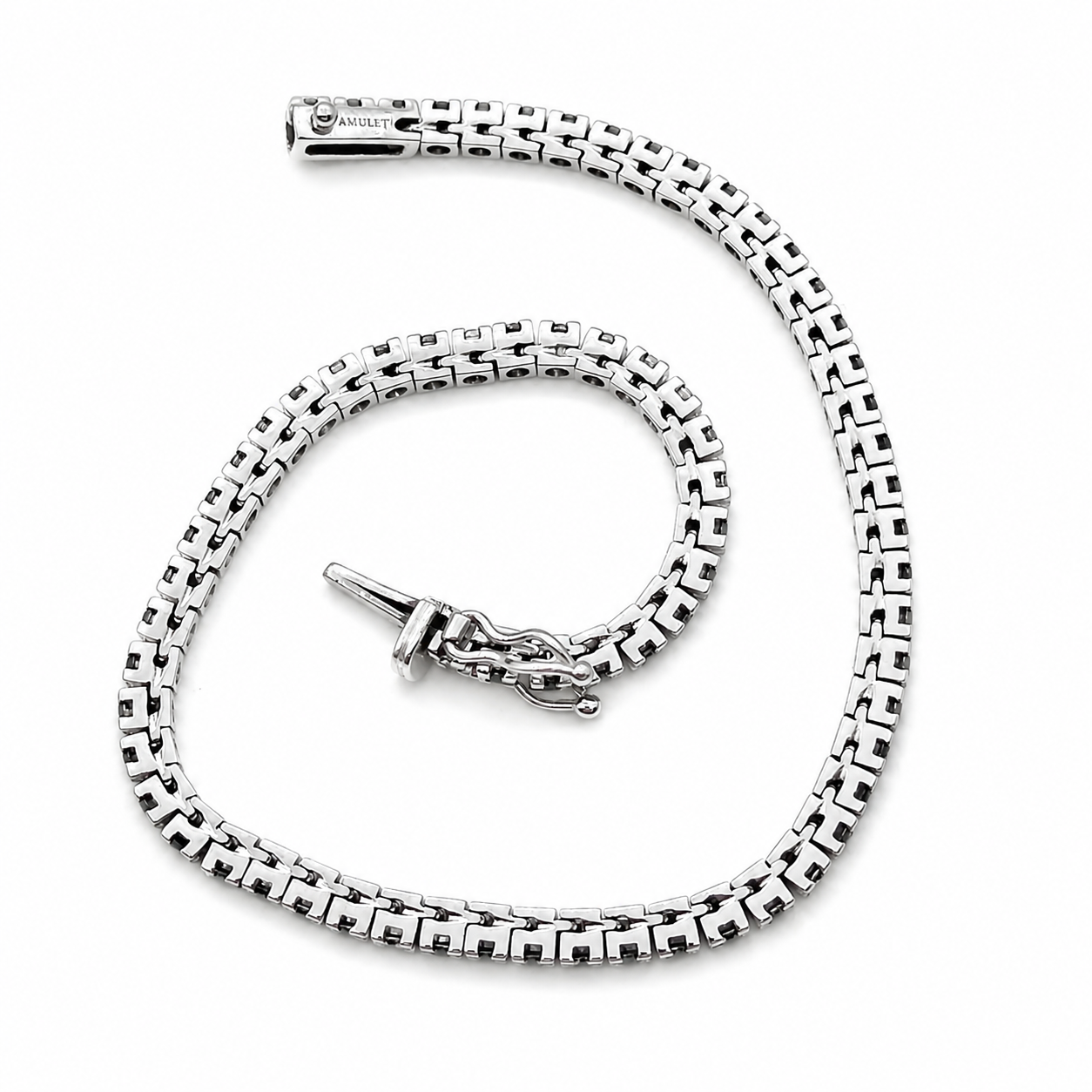 Bracciale - 18 carati Oro bianco- 1.80ct. tw. Diamante (Naturale) - Made in Italy - Handmade