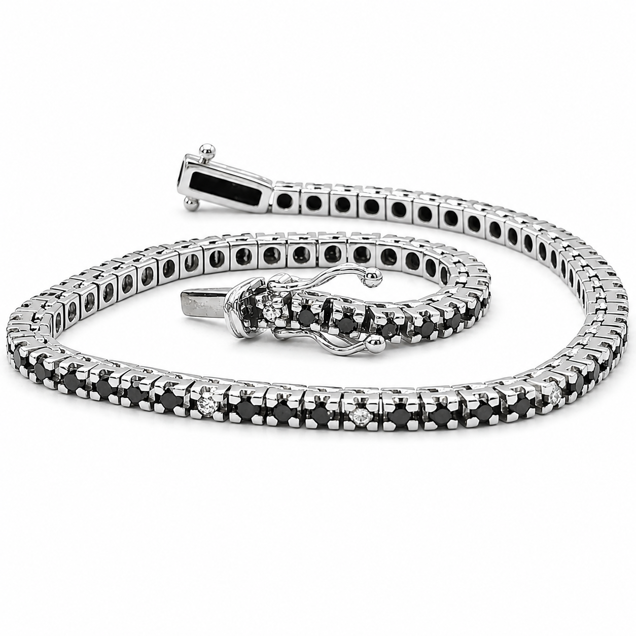 Bracciale - 18 carati Oro bianco- 1.80ct. tw. Diamante (Naturale) - Made in Italy - Handmade