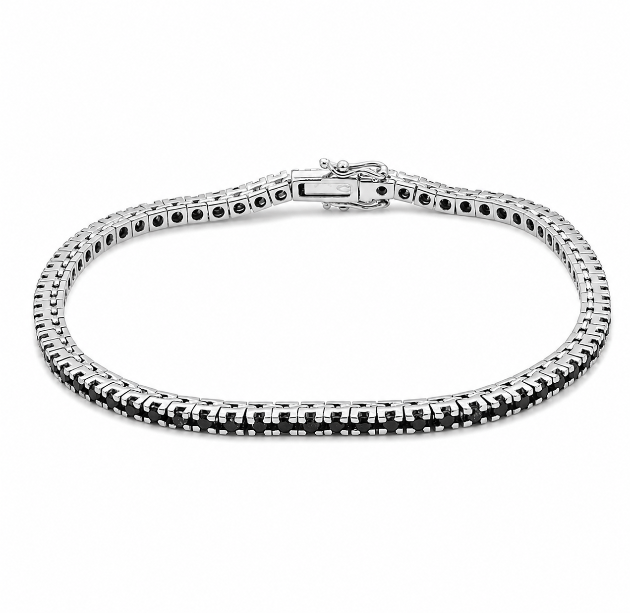 Bracciale - 18 carati Oro bianco- 1.775ct. tw. Diamante (Naturale) - Made in Italy - Handmade