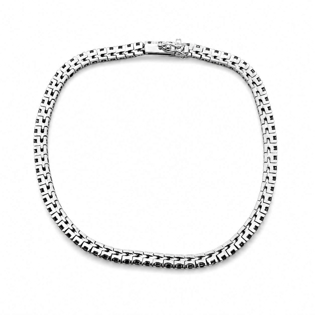 Bracciale - 18 carati Oro bianco- 1.775ct. tw. Diamante (Naturale) - Made in Italy - Handmade