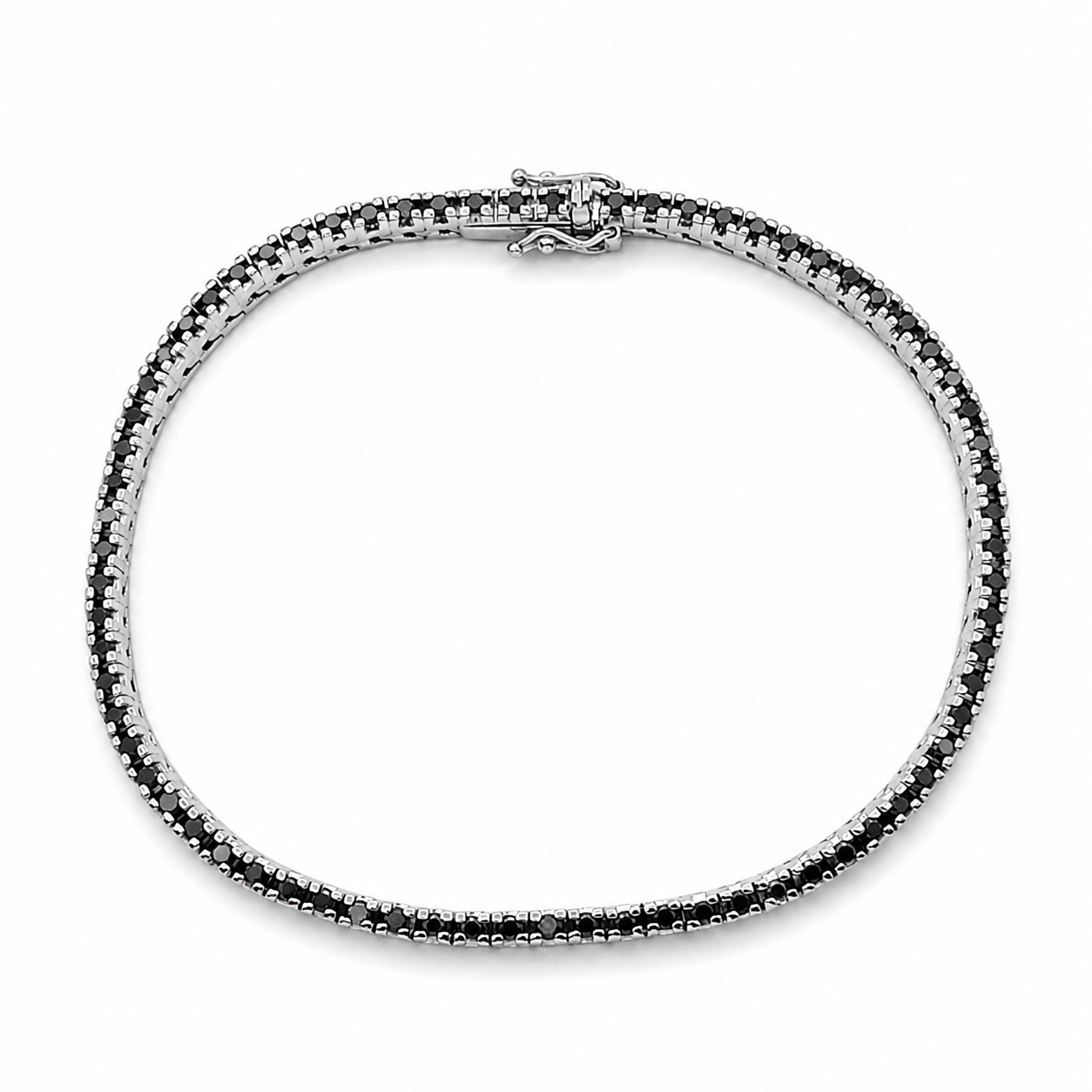 Bracciale - 18 carati Oro bianco- 1.775ct. tw. Diamante (Naturale) - Made in Italy - Handmade