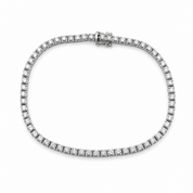 Bracciale - 18 carati Oro bianco - 3.10ct. tw. Diamante (Naturale) - Made in Italy - Handmade