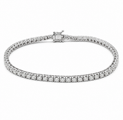 Bracciale - 18 carati Oro bianco - 3.10ct. tw. Diamante (Naturale) - Made in Italy - Handmade