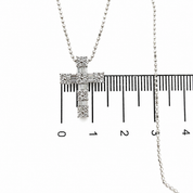 Collana con ciondolo - 18 carati Oro bianco - 0.30ct. tw. Diamante (Naturale) - Made in Italy