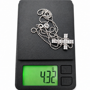 Collana con ciondolo - 18 carati Oro bianco - 0.30ct. tw. Diamante (Naturale) - Made in Italy