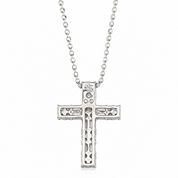 Collana con ciondolo - 18 carati Oro bianco - 0.30ct. tw. Diamante (Naturale) - Made in Italy