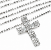 Collana con ciondolo - 18 carati Oro bianco - 0.30ct. tw. Diamante (Naturale) - Made in Italy