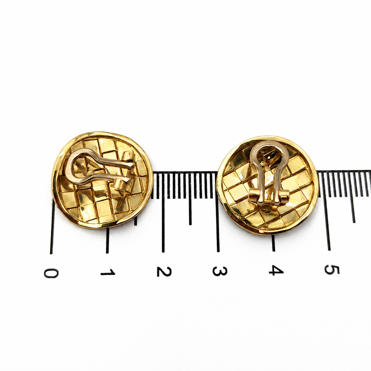 18 carati Oro giallo, Copri Bottoni - MAde in Italy - Handmade