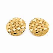 18 carati Oro giallo, Copri Bottoni - MAde in Italy - Handmade