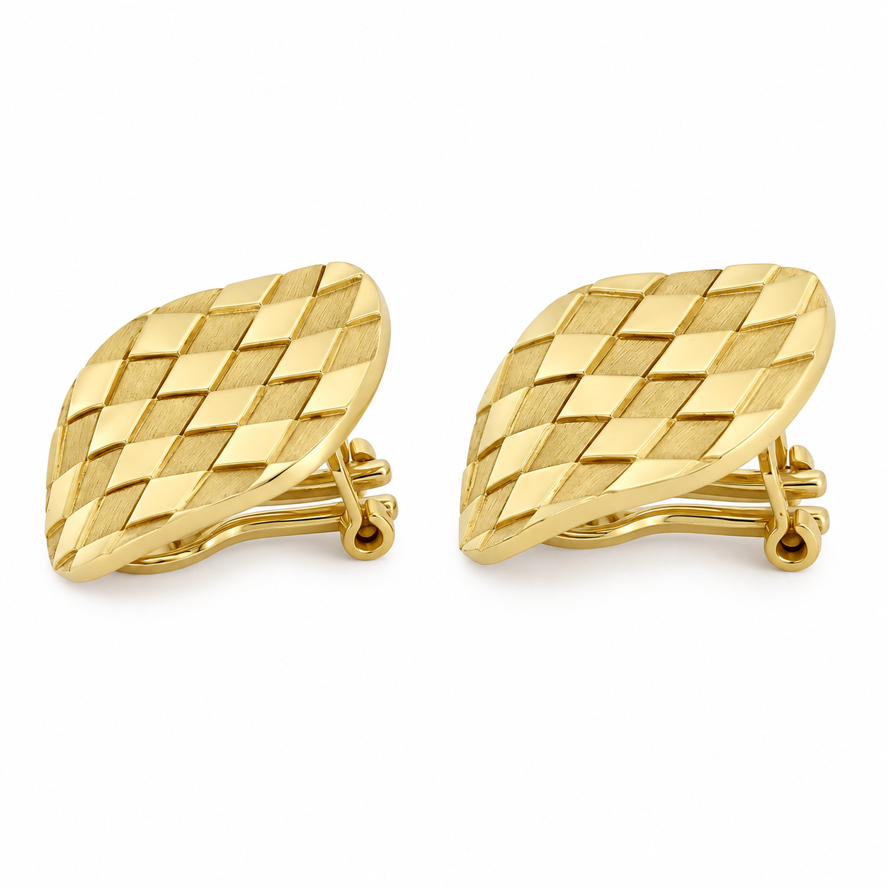 18 carati Oro giallo, Copri Bottoni - MAde in Italy - Handmade