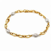 Bracciale - 18 carati Oro giallo, Oro bianco - Handmade - Made in Italy