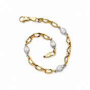 Bracciale - 18 carati Oro giallo, Oro bianco - Handmade - Made in Italy