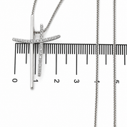 Collana con ciondolo - 18 carati Oro bianco - 0.24ct. tw. Diamante (Naturale) - Made in Italy - HandMade