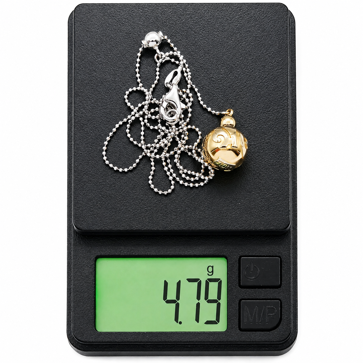 Collana con ciondolo - 18 carati Oro bianco, Oro giallo - Made in Italy