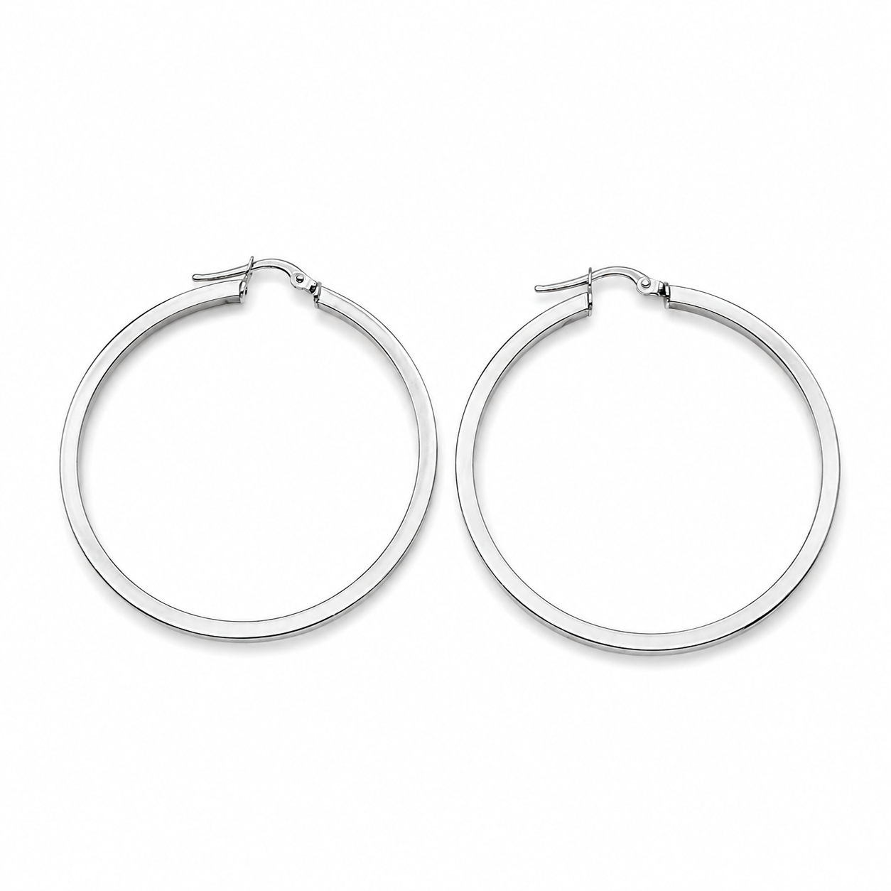 Orecchini - 18 carati Oro bianco - Made in Italy - Handmade