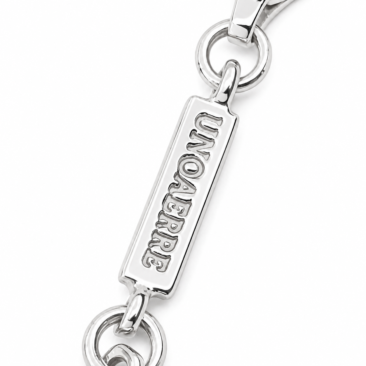 Collana con ciondolo - 18 carati Oro bianco - Made in Italy - HandMade