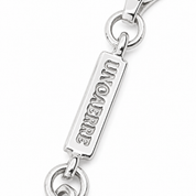 Collana con ciondolo - 18 carati Oro bianco - Made in Italy - HandMade