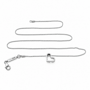 Collana con ciondolo - 18 carati Oro bianco - Made in Italy - HandMade