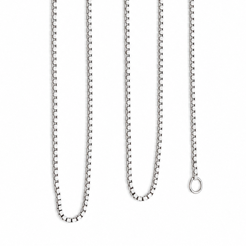 Collana - 18 carati Oro bianco - Made in Italy - Handmade