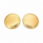 18 carati Oro giallo, Copri Bottoni - MAde in Italy